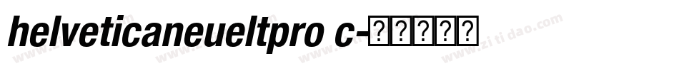 helveticaneueltpro c字体转换